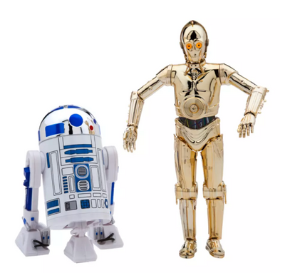 Disney Parks C-3PO and R2-D2 Talking Action Figure Set Classic Star Wars New