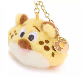 Disney Store Zootopia Clawhauser Face Plush Keychain New with Tag
