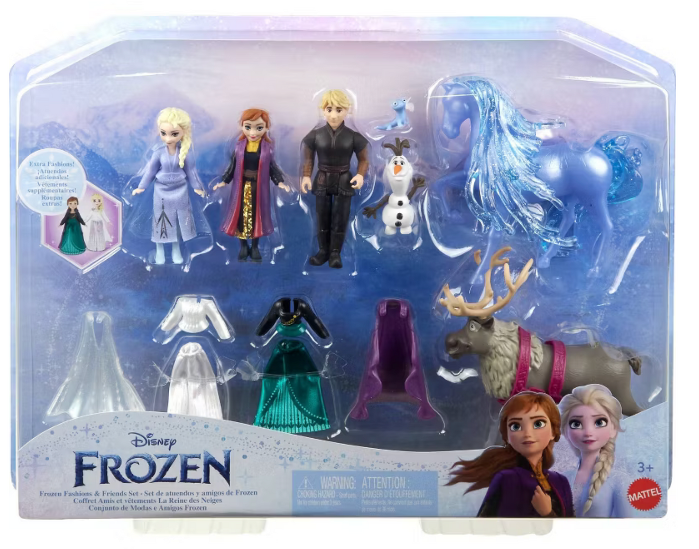 Disney Frozen Fashions Friends Set with 3 Dolls 4 Friend Figures Ne I Love Characters