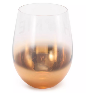 Disney Parks Home Halloween Mickey Pumpkin Stemless Wine Glass New