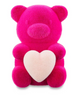 Valentine's Day 8 in Flocked Pink Bear Decor Figure by Way To Celebrate New Tag