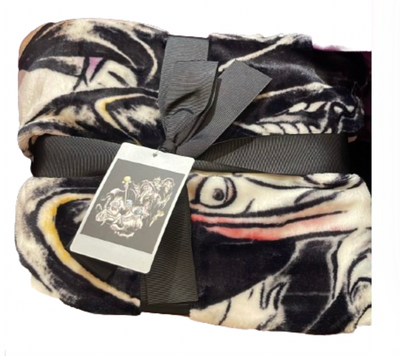 Disney Parks Villains Halloween Throw Blanket Black New With Tag