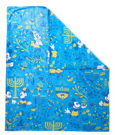 Disney Parks Mickey and Minnie Mouse Hanukkah Throw Blanket New with Tag