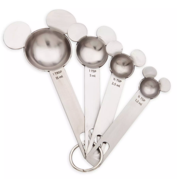 Disney Parks Mickey Mouse Icon Measuring Spoons Set New With Tag
