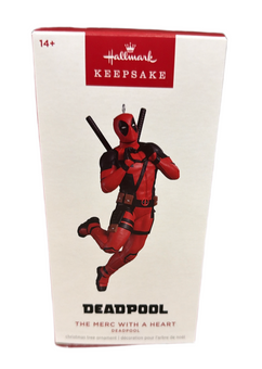 Hallmark Disney Marvel Deadpool The Merc With a Heart Christmas Ornament New