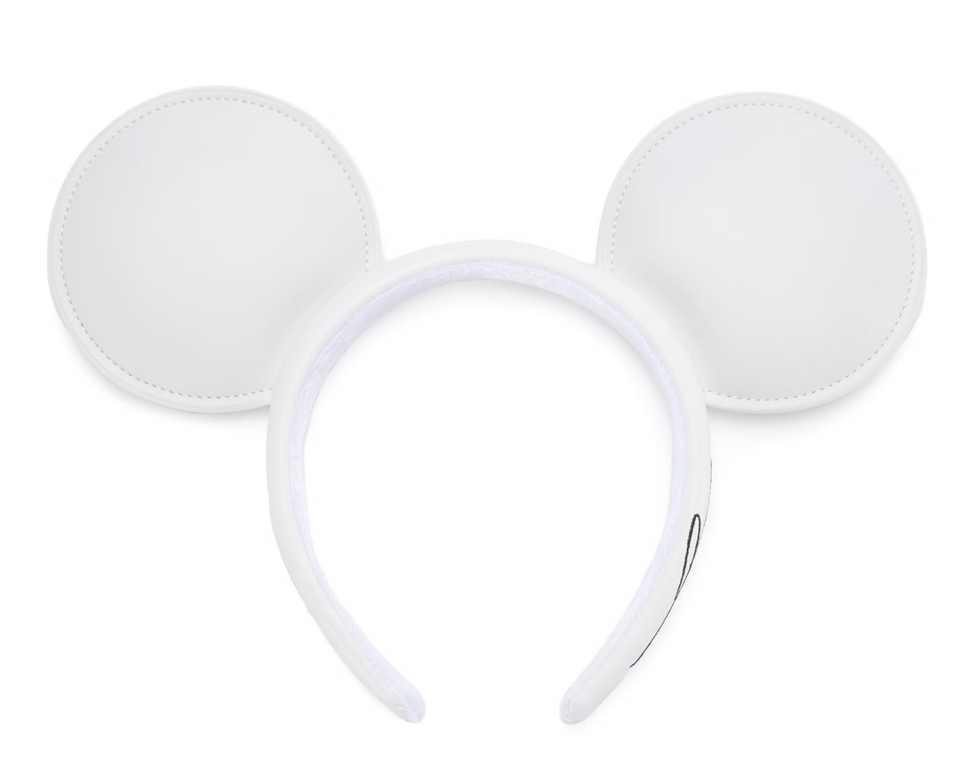 Disney Parks Mickey Mouse White Ear Headband for Adults New With Tag