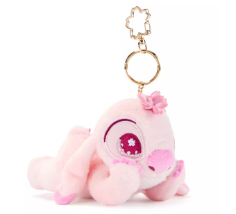 Disney Store Japan Stitch Sakura Plush Keychain New with Tag
