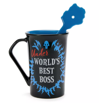 Disney Parks Villains Hades Pain & Panic Mug w Spoon Set Hercules New With Tag