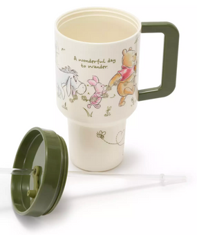 Disney Parks Winnie the Pooh and Pals Travel Cup with Straw New With Tag