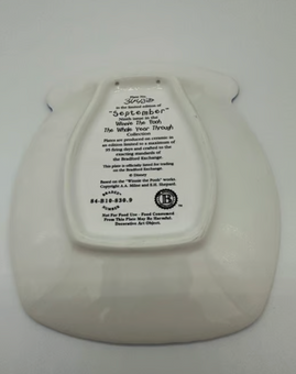 Disney Bradford Exchange Winnie The Whole Year Through September Plate New COA