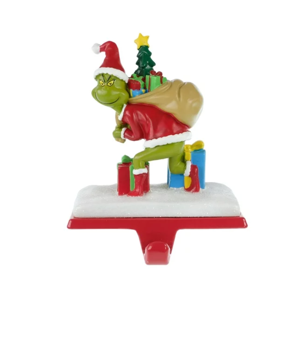 The Grinch Who Stole Christmas Metal Christmas Stocking Holder New with Box