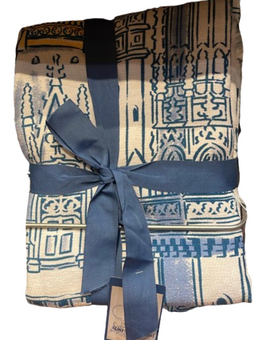 Disney Parks Cinderella Castle Blue Throw Blanket New With Tag