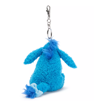 Disney D23 Winnie the Pooh Blue Eeyore Plush Keychain Bag Charm New with Tag