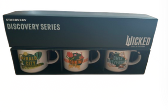 Starbucks Discovery Series Wicked Trio Ornament Espresso Mug Set New with Box