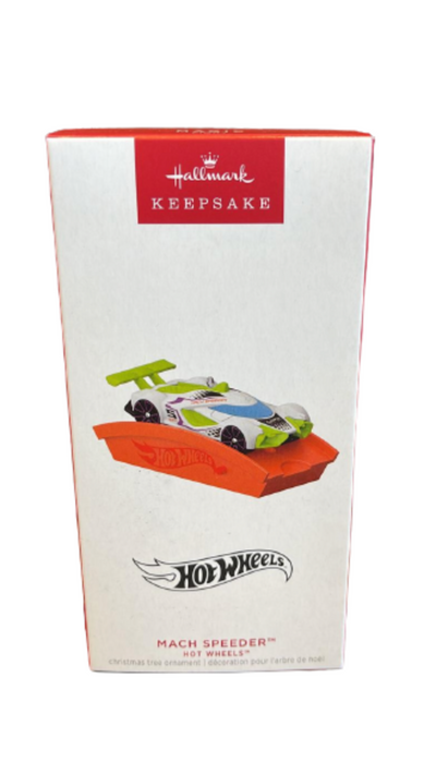 Hallmark 2023 Keepsake Hot Wheels Mach Speeder Christmas Ornament New with Box