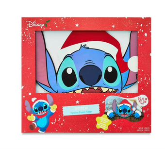 Disney Christmas Santa Stitch Festive Fence Sitter New with Box
