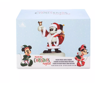 Disney Parks Making Christmas Magical Santa Mickey Holiday Figurine New with Box