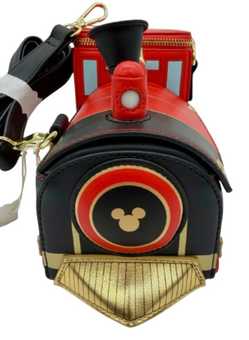 Disney Parks Loungefly Railroad Train Mickey Minnie Mouse Crossbody Bag New Tag