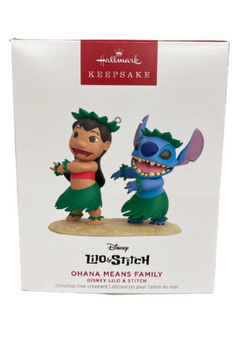 Hallmark 2023 Keepsake Lilo & Stitch Ohana Means Family Christmas Ornament New