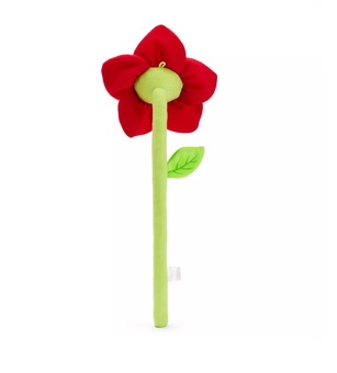 Disney Parks Bendable Red Flower Beast Beauty and the Beast Plush New with Tag