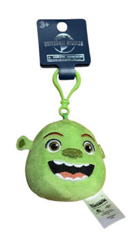 Universal Studios Shrek Green Plush Keychain New With Tag