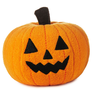 Hallmark Halloween Zip-Along Jack-o'-Lantern Toy Plush New With Tag