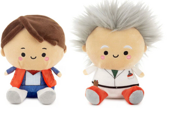 Hallmark Better Together Back to the Future Doc and Marty McFly PLUSH NEW +tag