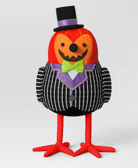 Target Featherly 'Gourdon' Felt Bird Halloween Decorative Figurine New With Tag