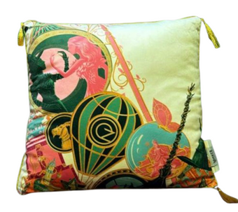 Universal Studios Wicked Pink White Minalima Elphaba Glinda Throw Pillow New