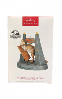 Hallmark 2024 Keepsake Jurassic Park Welcome to Christmas Ornament New with Box