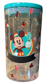 Disney Parks Large Mickey Mouse Container With Lid New With Tag