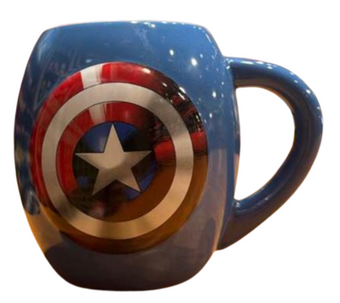 Universal Studios Marvel Captain American Shield Coffee Mug New With Tag