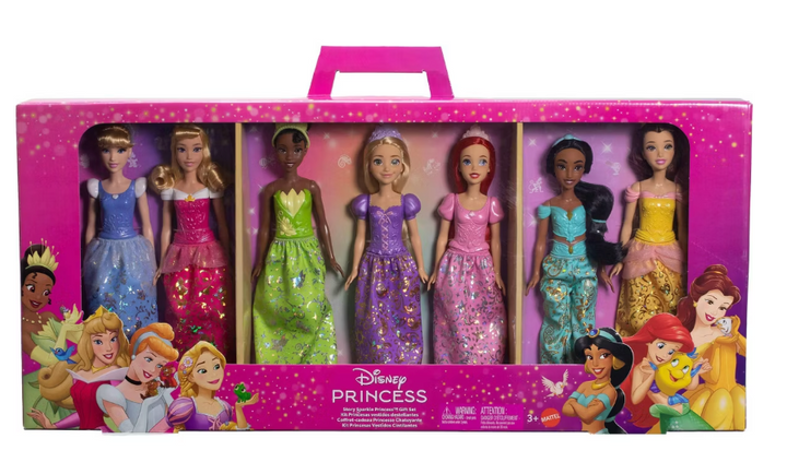 Disney Princess Fashion Doll 7pk with Accessories Story Sparkle