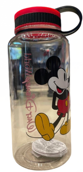 Disney Parks WDW Mickey Mouse Clear Water Bottle New With Tag