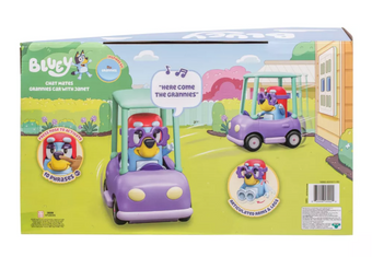 Disney Parks Bluey Granny Car & Janet Figure Interactive Toy New With Tag