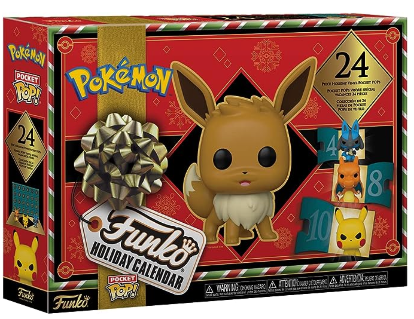 Funko Pop! Holiday Calendar - Pokemon, 24 Pocket Pop! Vinyl Figures New With Box