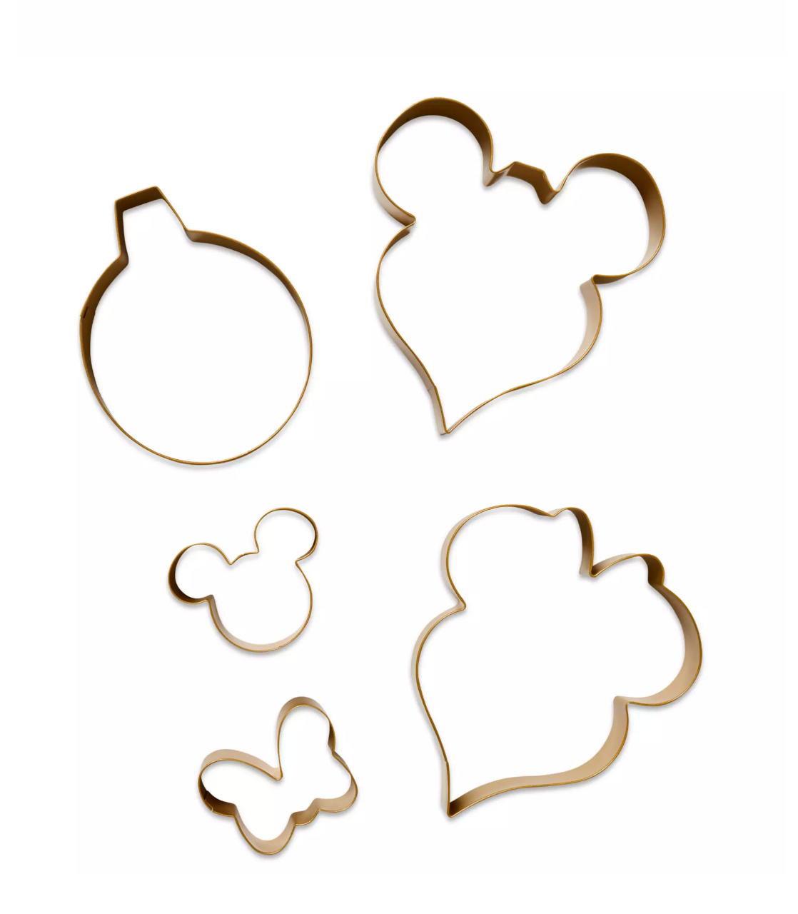 Disney Classics Christmas Mickey Minnie Ornament Bulb Icon Bow Cookie Cutter New