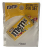 M&M's World Pin Bag Peanuts With Slider Interactive Pin Set New with Tag