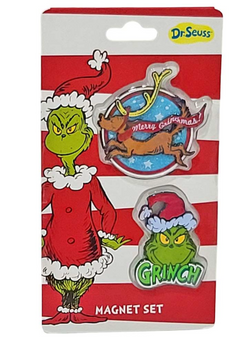Universal Studios Magnet Set Grinch and Max Merry Grinchmas! New With Tag