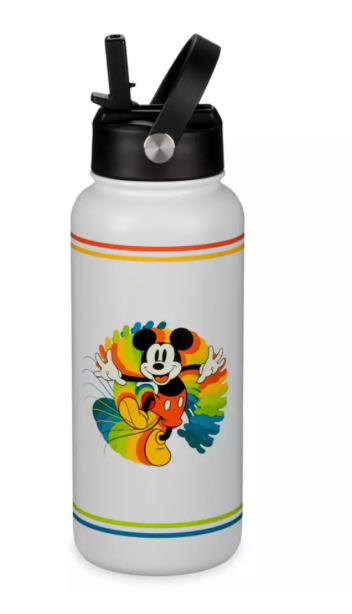 Disney Parks Mickey Mouse Shake Water Bottle Stainless Steel Large New With Tag