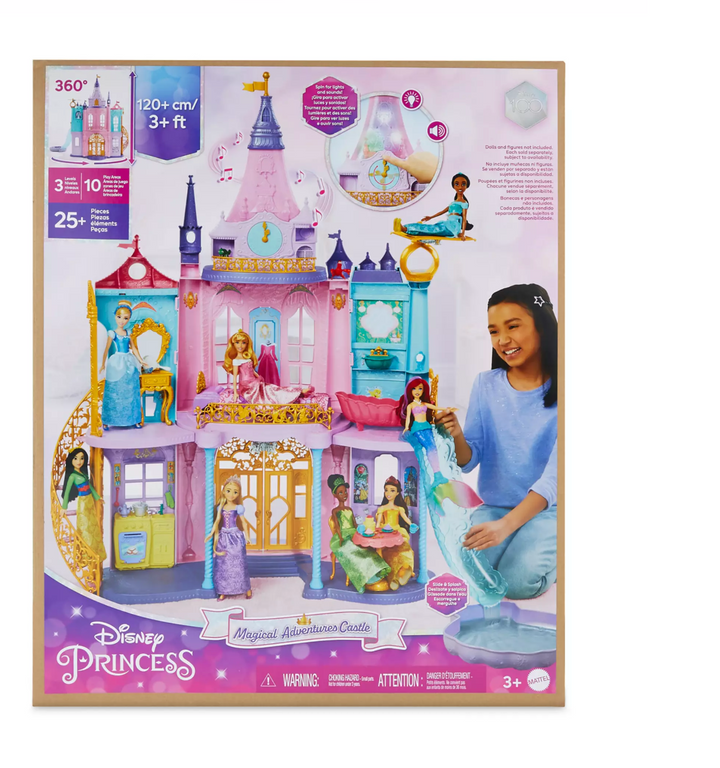Disney 100 Princess Magical Adventures Castle Play Set Toy New