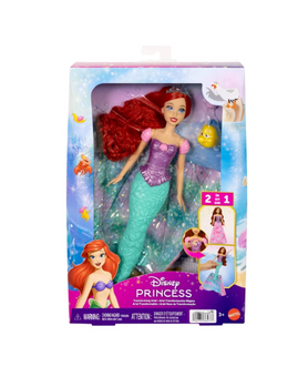 Disney Princess Ariel Human to Mermaid Transforming Fashion Doll New w Tag