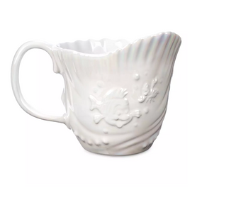 Disney Parks The Little Mermaid 35th Ceramic Coffee Mug W Dinglehopper Spoon New