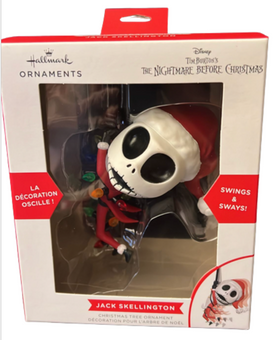 Hallmark Disney Nightmare Before Christmas Swinging Jack Ornament New With Box
