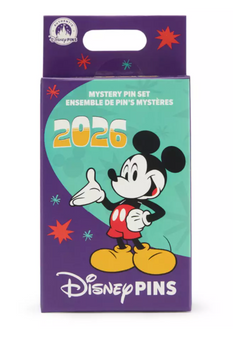 Disney Parks Mickey Mouse and Friends 2026 Mystery Pin Blind Pack 2 Pc New W Tag