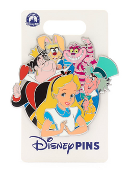 Disney Parks Alice in Wonderland Tea Party Cast Pin New w Card