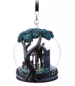 Disney Parks Haunted Mansion Caretaker and Dog Sketchbook Ornament New With Tag