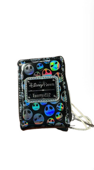 Disney Parks The Nightmare Before Christmas Jack Faces Loungefly Mini Wallet New