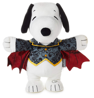 Hallmark Peanuts Snoopy the Vampire Beagle Halloween Plush Sound New With Tag