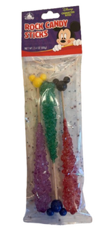 Disney Parks Candy 3 Pack Rock Candy Sticks Cotton Candy Grape Watermelon New